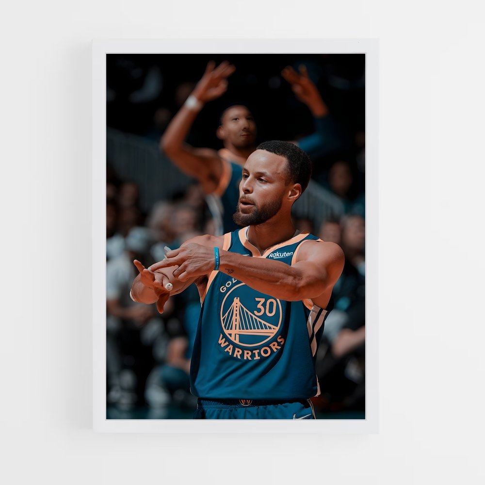 Poster Splash de Curry – affiche Basketball (vue 3)